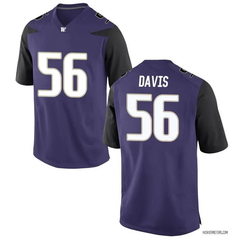 Game Men's Annas Davis Washington Huskies Purple Football College Jersey