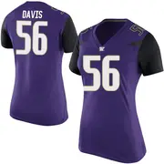 Game Women's Annas Davis Washington Huskies Purple Football College Jersey