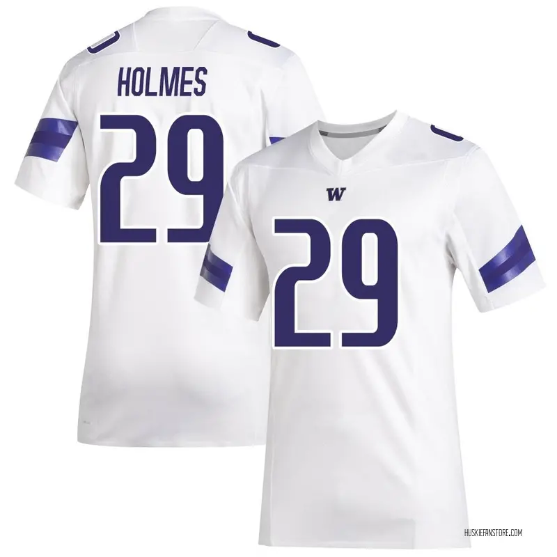 Premier Men's Brennan Holmes Washington Huskies White Replica Football Jersey