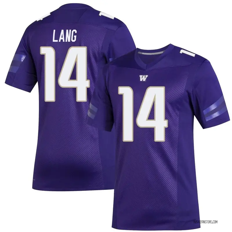 Premier Men's Tyson Lang Washington Huskies Purple Replica Football Jersey